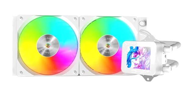 Mars Gaming MLVISION240W - Refroidisseur Liquide AIO 240mm avec Écran LCD