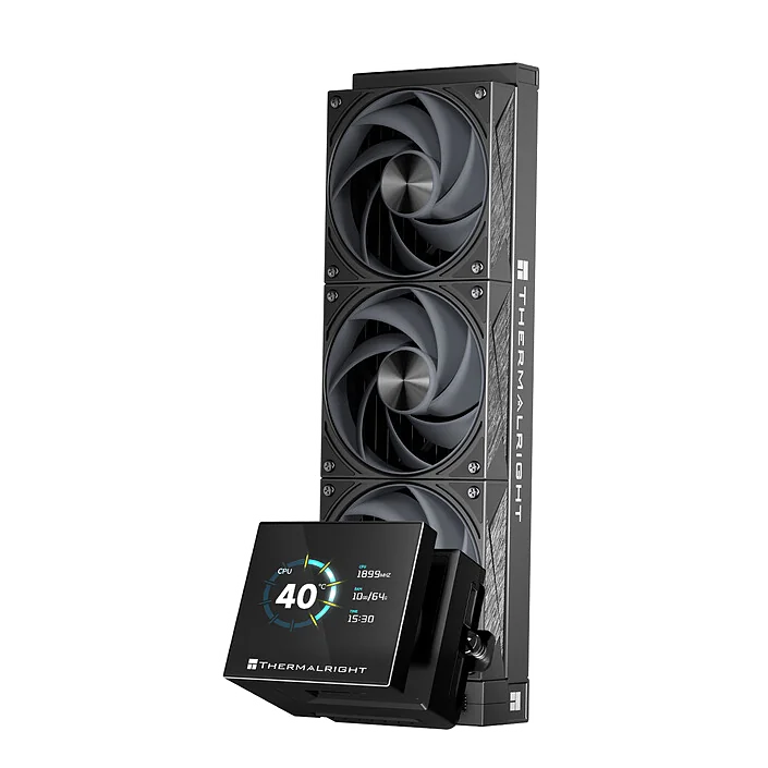 Kit Watercooling AIO Thermalright Stream Vision 360 Black - 360mm RGB avec Écran LCD