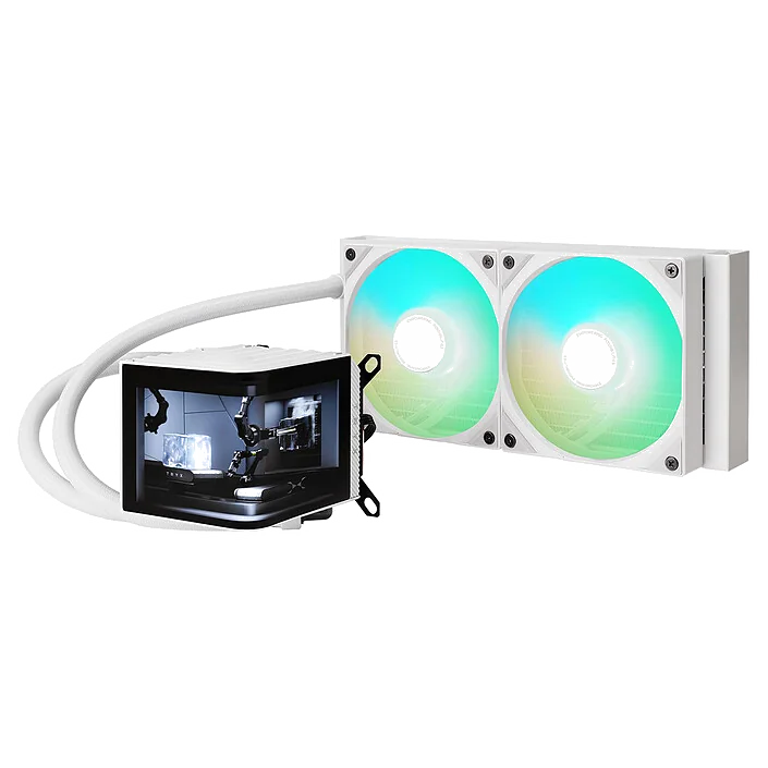 Watercooling AIO TRYX PANORAMA 240 Blanc - Refroidissement Ultime et Design Écran AMOLED