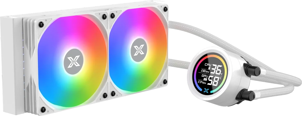 Kit Watercooling AIO Xigmatek Liquid Killer Digital RGB 240mm Blanc