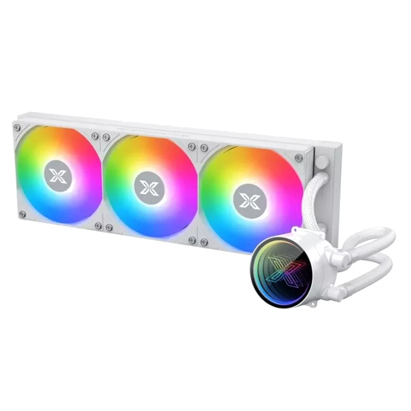 Kit Watercooling AIO Xigmatek Aurora 360mm ARGB Blanc