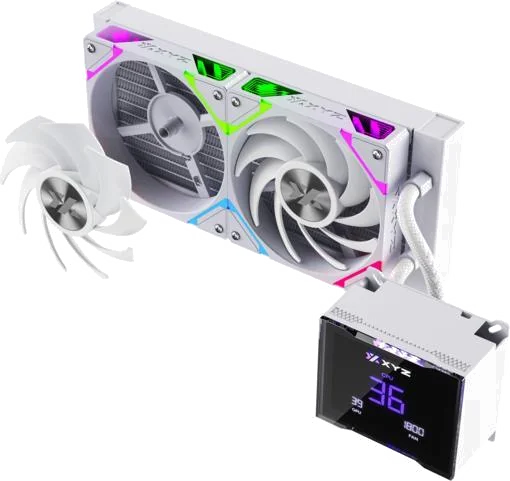 Kit Watercooling AIO XYZ Hydrotemp RGB 240mm Blanc