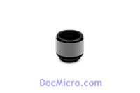 Raccord EK-Quantum Torque Micro HDP 12 pour Tube Rigide 12mm - Noir Nickel - 1