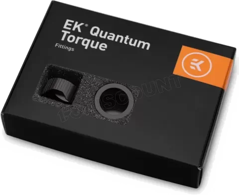 Lot de 6 Anneaux de Serrage EK-Quantum Torque HDC 16mm - Noir