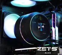 Ventirad Processeur Zalman ZET 5 Noir - Design Turbine, 5 Heatpipes, ARGB - 1