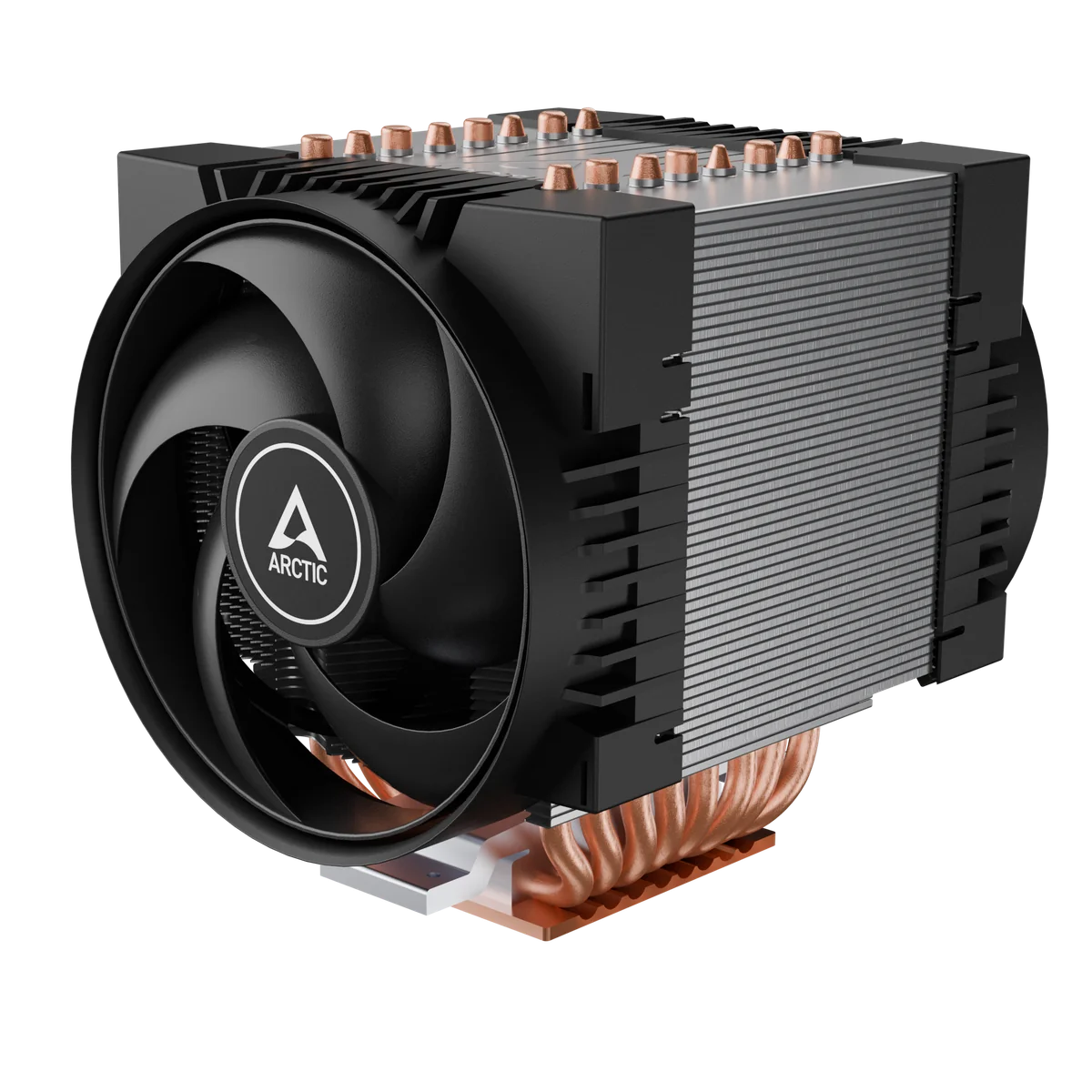 ARCTIC Freezer 4U-OneX Processeur Refroidisseur d'air 12 cm Noir, Gris 1 pièce(s)