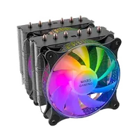 Ventirad Processeur Mars Gaming MCPU-XT RGB Double Tour ARGB Noir - 2