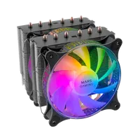 Ventirad Processeur Mars Gaming MCPU-XT RGB Double Tour ARGB Noir - 4