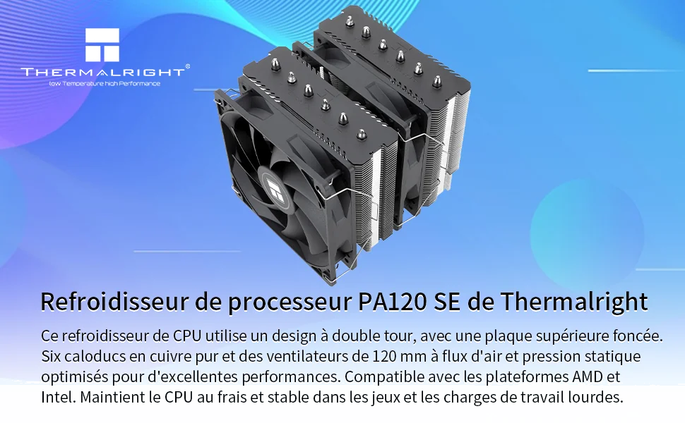 Ventirad Thermalright Peerless Assassin 90 SE - Refroidissement CPU Double Tour