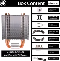 Ventilateur Processeur Xilence Performance M403 Pro ARGB Blanc - Refroidissement Performant et Esthétique - 4