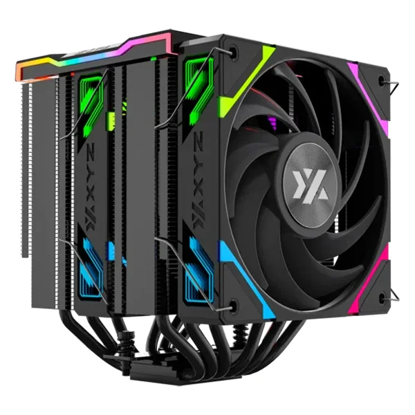 Ventirad Processeur XYZ Thermax 6 Pro Duo RGB Noir - Double Tour Haute Performance
