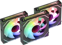 Lot de 3 Ventilateurs de Boîtier 12cm ARGB Noir - 1