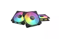 Lot de 3 Ventilateurs Boîtier GAMEMAX Tornado T12 ARGB Reverse PWM 12cm Noir - 1