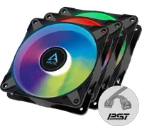 Lot de 3 Ventilateurs Boîtier GAMEMAX Tornado T12 ARGB Reverse PWM 12cm Noir - 2