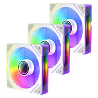 Ventilateur Boîtier 1stPlayer FS7 RGB - 12cm Blanc (Pack 3) - 1