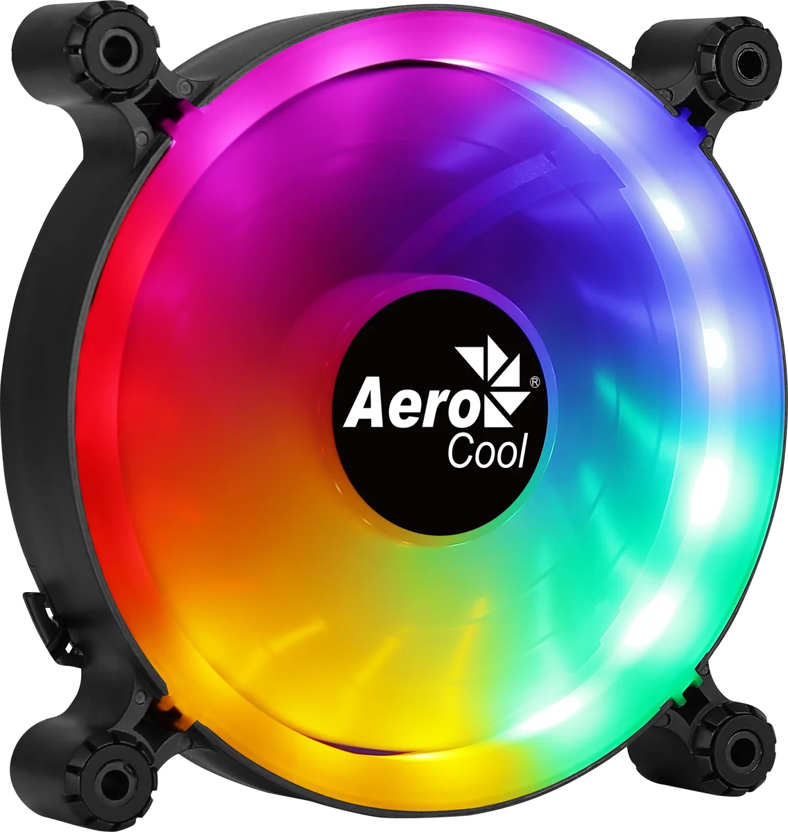 Aerocool Spectro 12 FRGB Boitier PC Ventilateur 12 cm Noir, Translucide 1 pièce(s)