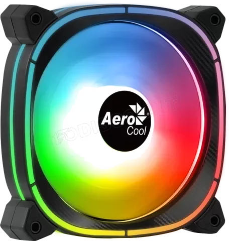 Ventilateur Boîtier Aerocool Astro 12F RGB 12cm Noir