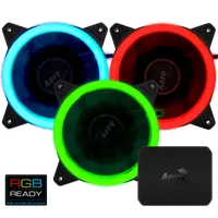 Aerocool Rev RGB Pro Boitier PC Ventilateur 12 cm Noir - 1