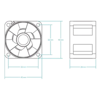 ARCTIC S4028-15K Boitier PC Ventilateur 4 cm Noir 1 pièce(s) - 6