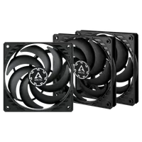ARCTIC P12 Slim PWM PST Boitier PC Ventilateur 12 cm Noir 3 pièce(s) - 1