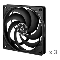 ARCTIC P12 Slim PWM PST Boitier PC Ventilateur 12 cm Noir 3 pièce(s) - 2