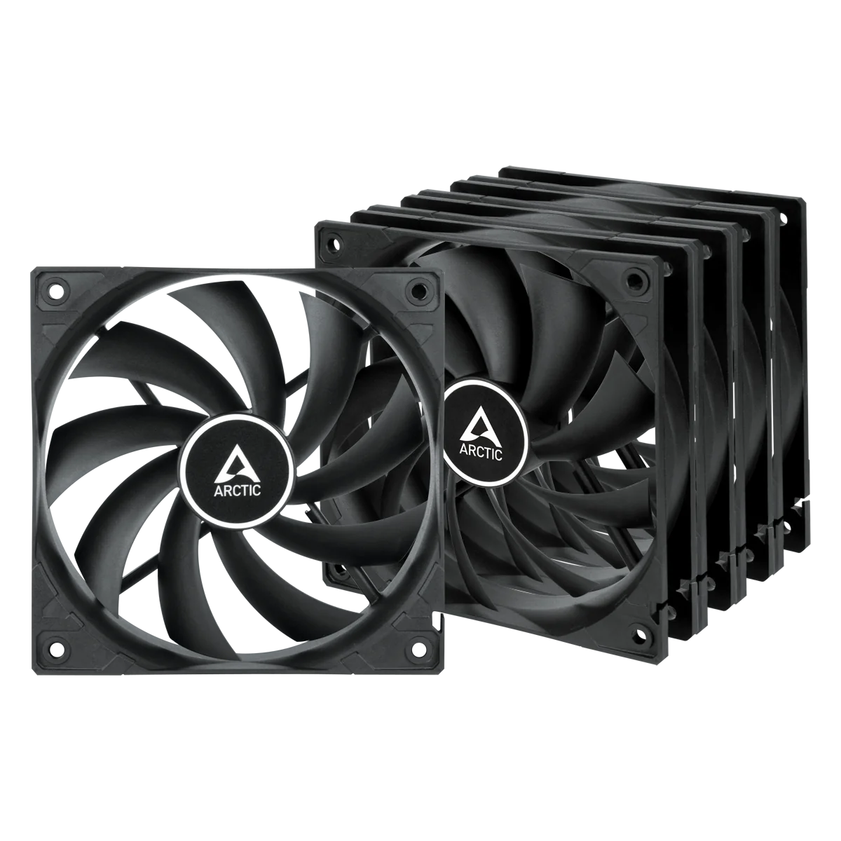 ARCTIC F12 Boitier PC Ventilateur 12 cm Noir 5 pièce(s)