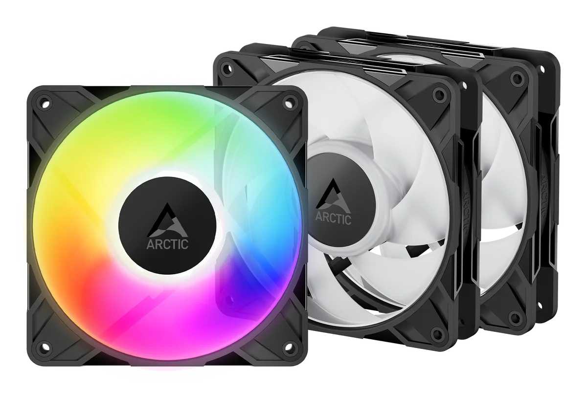 ARCTIC Freezer P12 Pro A-RGB Boitier PC Ventilateur 12 cm Noir, Blanc 3 pièce(s)