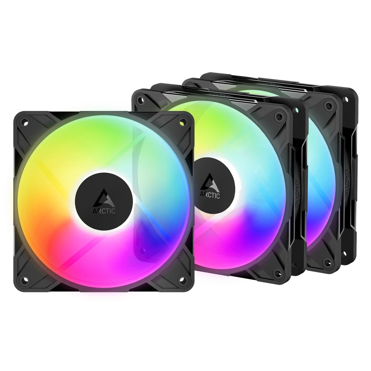 ARCTIC Freezer P12 Pro Reverse A-RGB - 3 Pack Boitier PC Ventilateur 12 cm Noir 3 pièce(s)