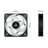 ARCTIC P14 PWM PST RGB 0dB Boitier PC Ventilateur 14 cm Noir 3, 1 - 4