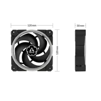 ARCTIC ACFAN00156A système de refroidissement d’ordinateur Boitier PC Ventilateur 12 cm Noir - 5