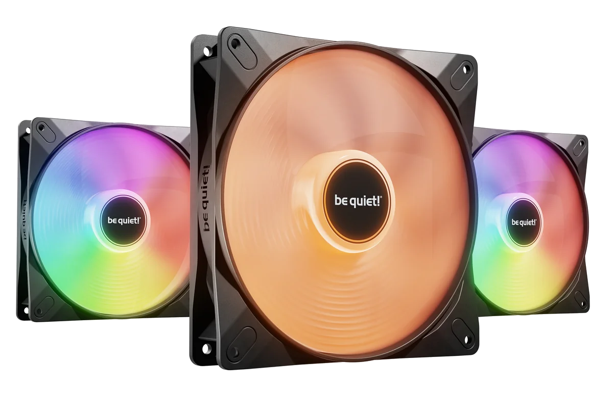 be quiet! Light Wings LX 140 mm PWM | Ventilateur PC ARGB, Pack de 3