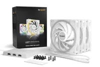 be quiet! Light Wings 120 mm PWM | Ventilateur PC ARGB high-speed White, Pack de 3 - 5