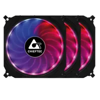 Chieftec CF-3012-RGB système de refroidissement d’ordinateur Boitier PC Ventilateur 12 cm Noir - 9