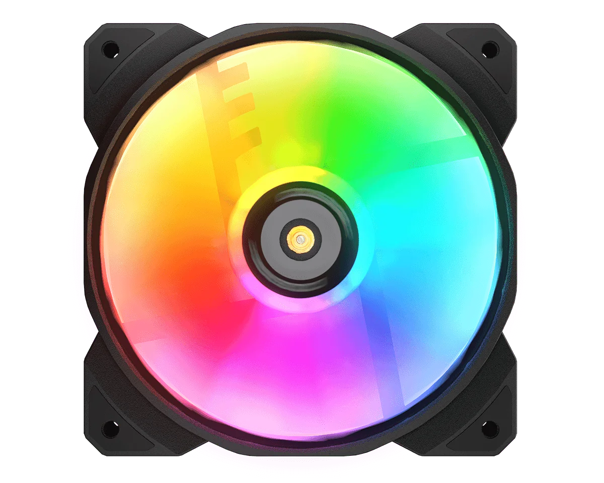 COUGAR CGR-CF-MHP12HB-RGB Boitier PC Refroidisseur d'air 12 cm Noir, Blanc 1 pièce(s)