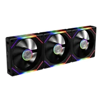 Lot de 3 Ventilateurs Boîtier Gamdias Aeolus P2 RGB 12cm - Noir - 1