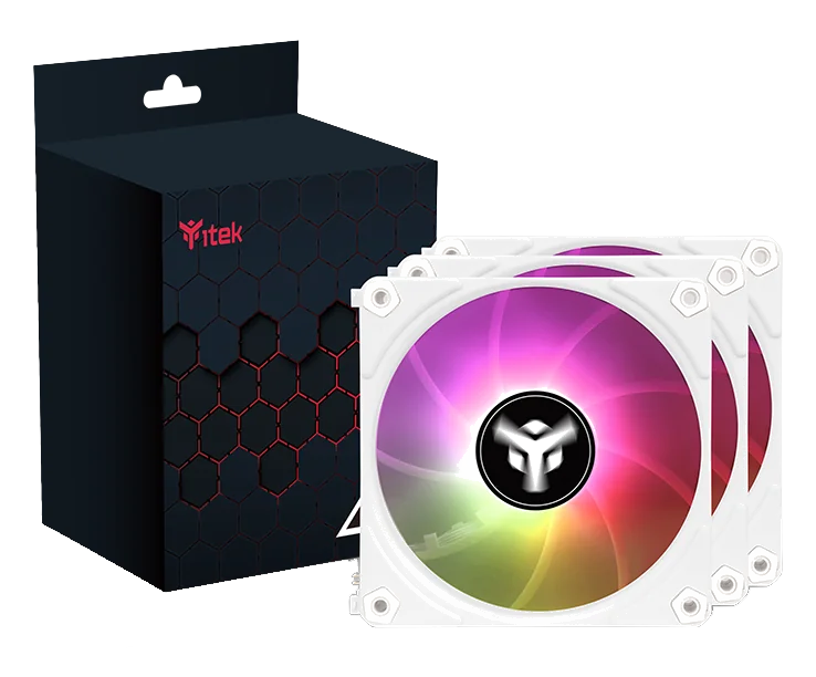 itek UW12 Boitier PC Ventilateur 12 cm Blanc