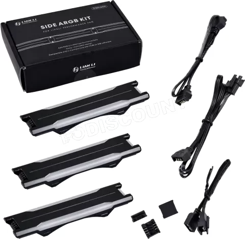 Lot de 3 Bandes Latérales ARGB pour Ventilateurs Lian Li Uni Fan P28 - Noir