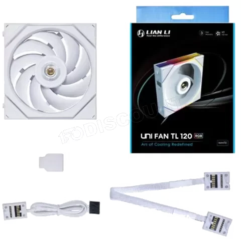 Ventilateur de boitier Lian Li Uni Fan TL RGB - 12cm (Blanc)