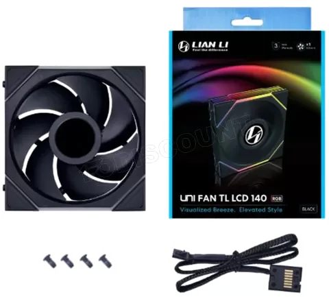 Ventilateur Lian Li UNI FAN TL LCD 14cm RGB Noir