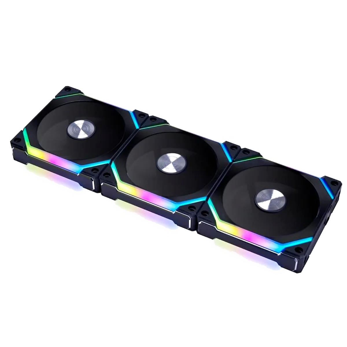 Lot de 3 Ventilateurs Lian Li Uni Fan SL-Infinity Wireless Reverse RGB 12cm Noir