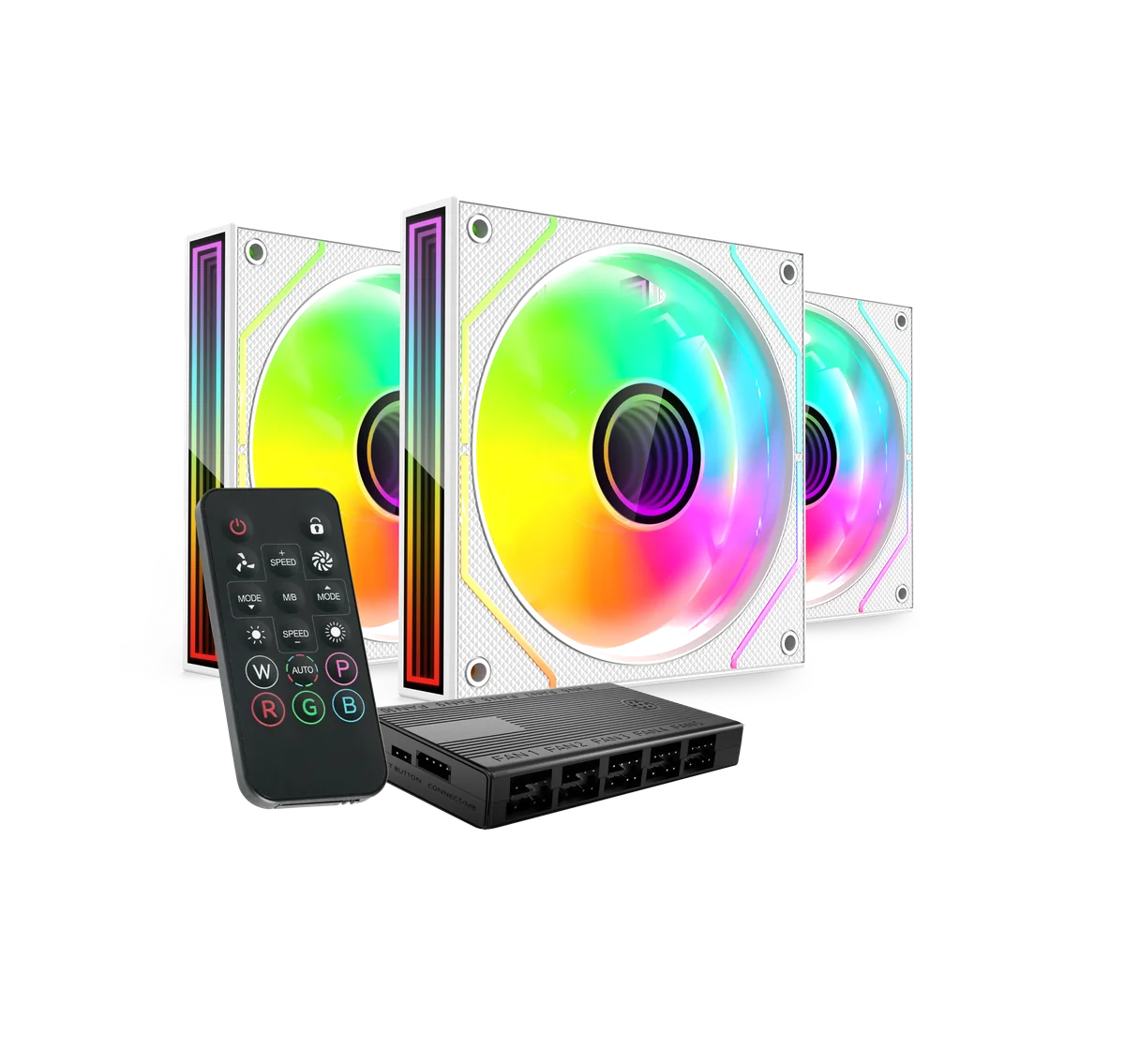 Mars Gaming MF3DPROKITW - Ventilateur Boîtier PC 12 cm Blanc