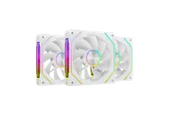 Mars Gaming MF-LINKFINITYKIT2RW - Kit 3 Ventilateurs PC 120mm Blanc - 6