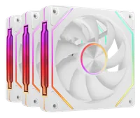 Mars Gaming MF-LINKFINITYKIT2W - Kit 3 Ventilateurs PC 12cm Blanc - 3
