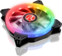 Lot de 3 Ventilateurs Boîtier Raijintek Iris 12 Rainbow RGB 12cm PWM Noir - 2