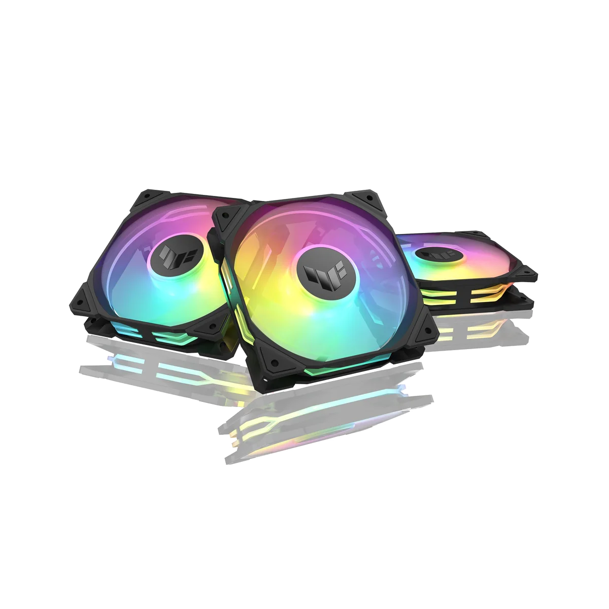 Lot de 3 Ventilateurs Boîtier 120mm PWM ARGB Noir