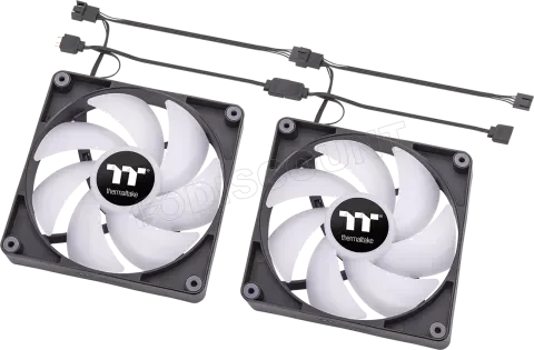Lot de 2 Ventilateurs Boîtier CT120 RGB 12cm Noir