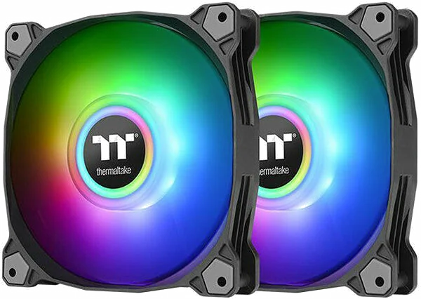 Pack de 3 Ventilateurs Boîtier PC Thermaltake Pure 12 ARGB Sync 120mm Noir