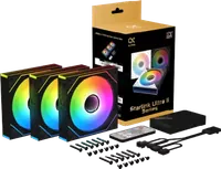 Lot de 3 Ventilateurs Boîtier Xigmatek Starlink Ultra II ARGB 120mm Noir - 2