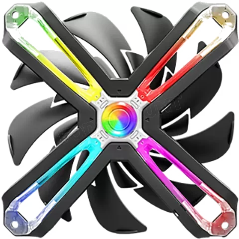 Ventilateur Boîtier Zalman SF140 RGB 14cm Noir PWM