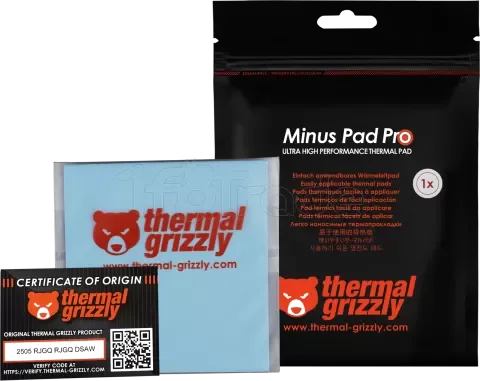 Pad Thermique Thermal Grizzly Minus Pad Pro 100x100x0.5mm Gris